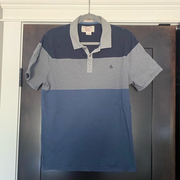 Penguin Men's Colourblocked Polo - Large - Picture 1 of 1